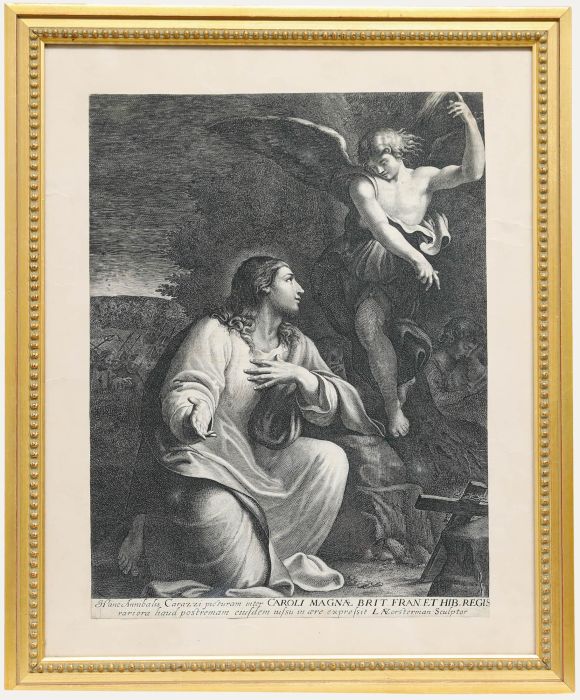 After Annibale Carracci (1560-1609) - 1627 Engraving, The Agony in the Garden