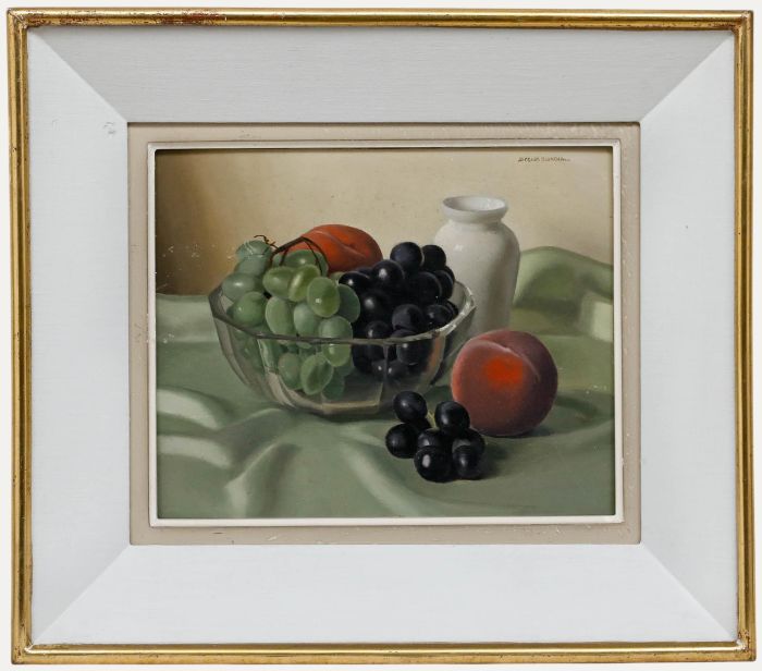 Jacques Blanchard (1912-1992) - 20th Century Oil, Still Life with Grapes