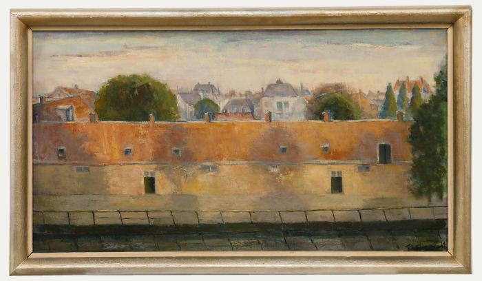 Framed French School Mid 20th Century Oil - La Longere