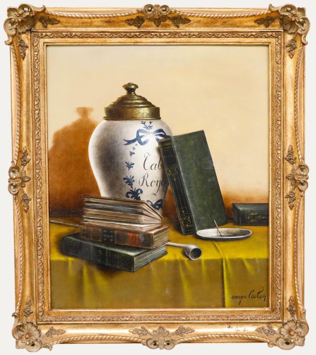  George David Coulon (1823-1904) - Mid 20th Century Oil, The Tobacco Pot