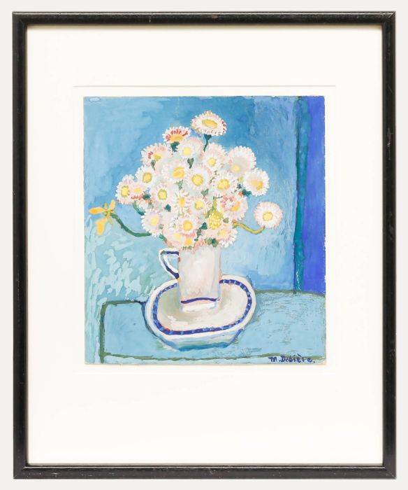 Michel Debieve (1931-2021) - 20th Century Gouache, Bouquet of Daisies