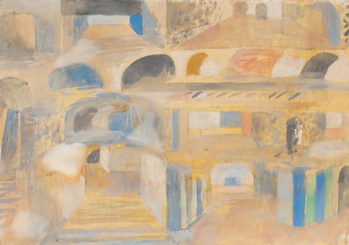 Bernadette Kelly (b.1933) - 20th Century Oil, Sunlit Streets