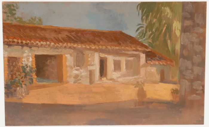 Bernadette Kelly (b.1933) - Early 20th Century Oil, Sunlit Villa