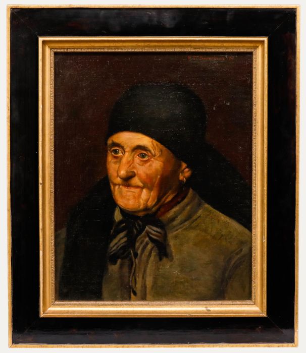 C. M. Friedmaura - 1911 Oil, Portrait of an Elderly Woman