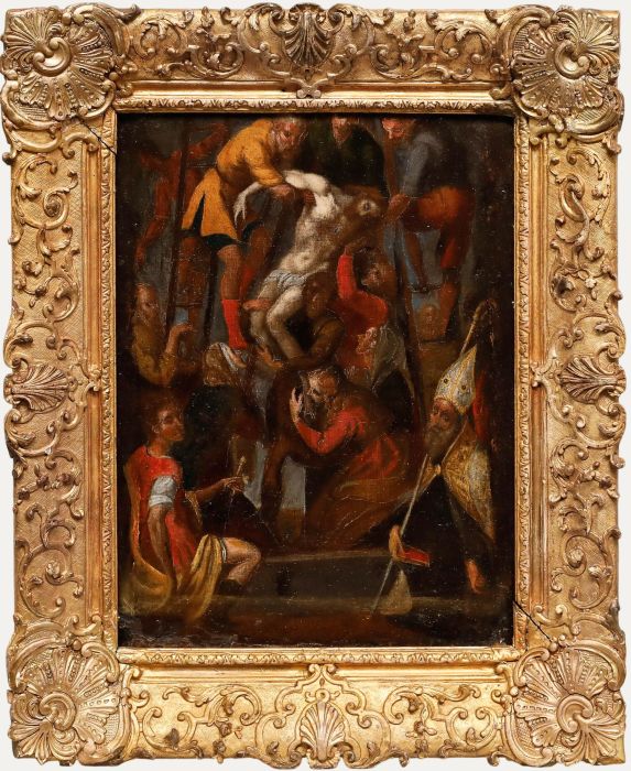Daniele da Volterra - 18th Century Oil, The Descent from the Cross