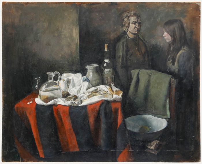 George Weissbort (1928-2013) - 20th Century Oil, Still Life with Figures