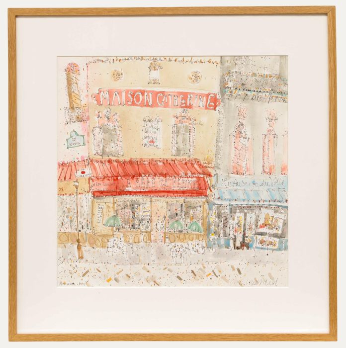 Clare Caulfield - Framed Contemporary Watercolour, Maison Catherine