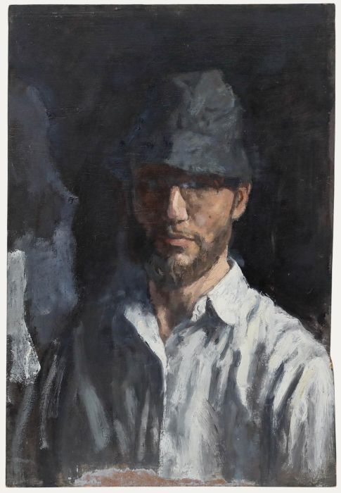 George Weissbort (1928-2013) - 20th Century Oil, Self Portrait in a Hat