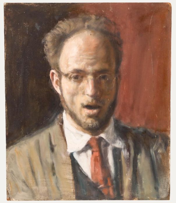 George Weissbort (1928-2013) - 20th Century Oil, Surprised Self-Portrait