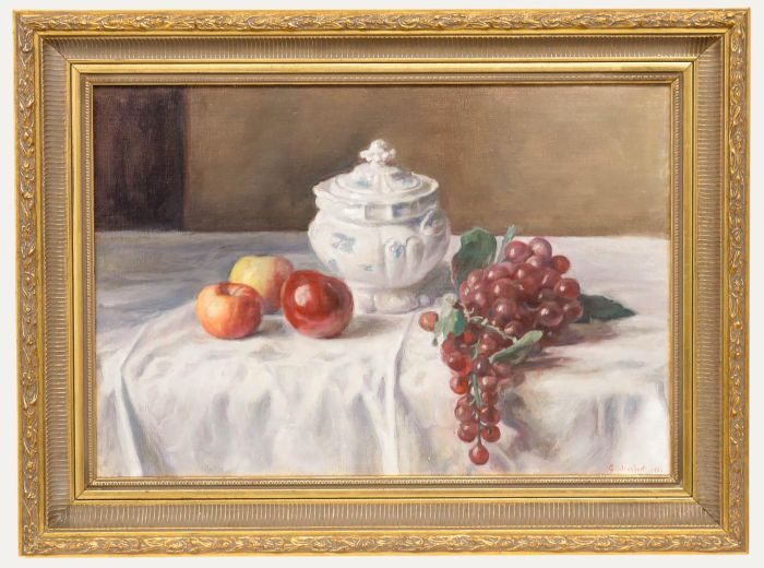 George Weissbort (1928-2013) - 1980 Oil, Grapes and Porcelain
