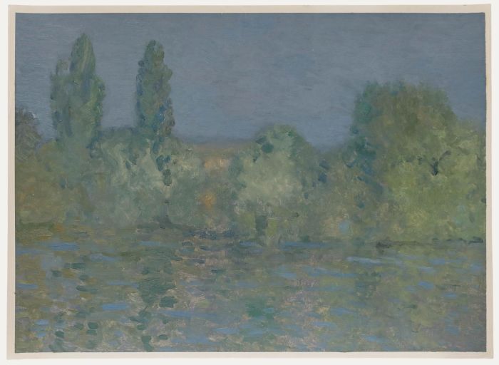 Bernard Myers (1925-2007) - Contemporary Oil, Trees by the Thames