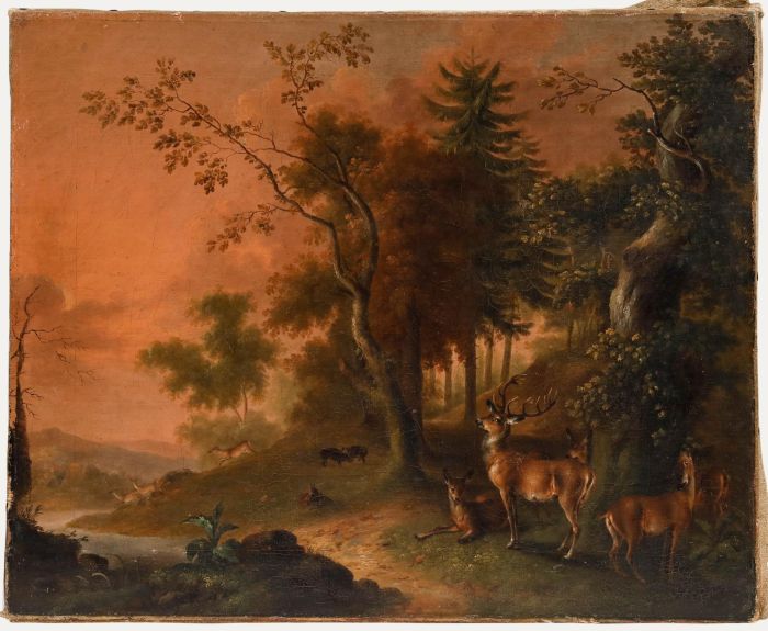 M. Prasch - 1880 Oil, Noble Deer