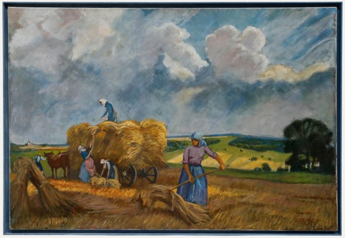 Egger - Contemporary Oil, Harvesting the Hay