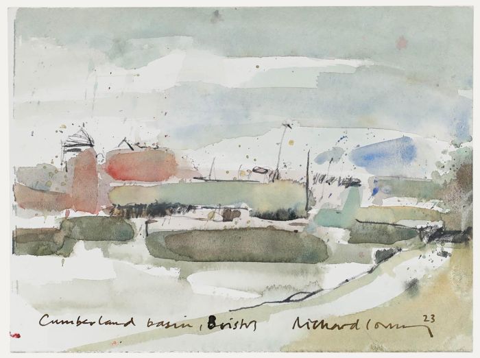 Richard J.S. Young - 2023 Watercolour, View of Cumberland Basin