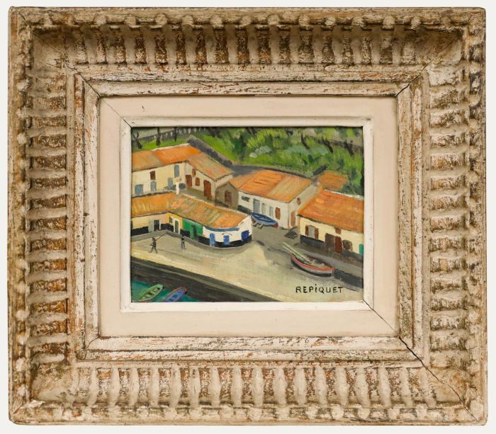 Raymond Henri Repiquet (b.1896) - French School Mid 20th Century Oil, Biarritz
