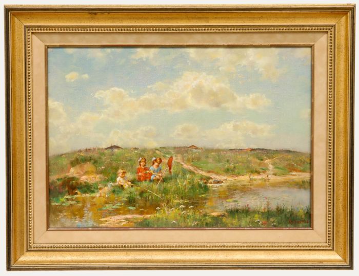 Nicolas Kozlenko (1952-2017) - Russian Framed Contemporary Oil, By The Brook