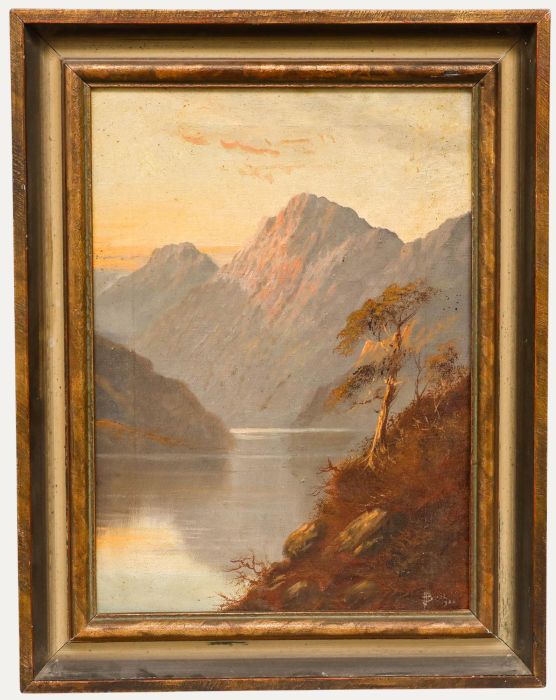 Francis E. Jamieson (1895-1950) - Oil, The Evening Glow on Ben Lomond 