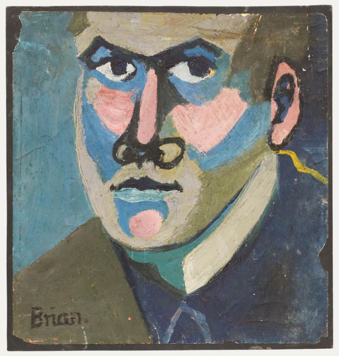 Fauvist 20th Century Oil - Self Portrait