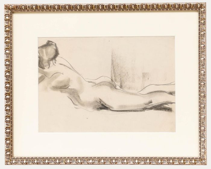 Raymond Moisset (1906-1994) -Early 20th Century Graphite Drawing, Reclining Nude