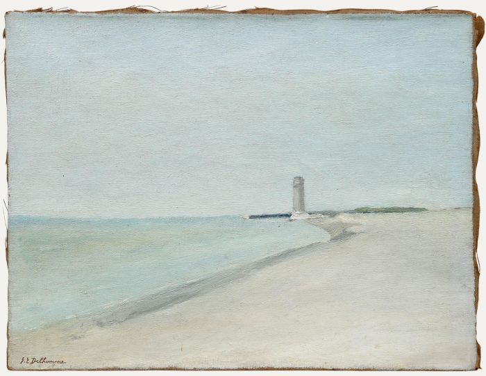 Georges Eugene Delhomme (1904-1989) - Mid 20th Century Oil, The Old Lighthouse