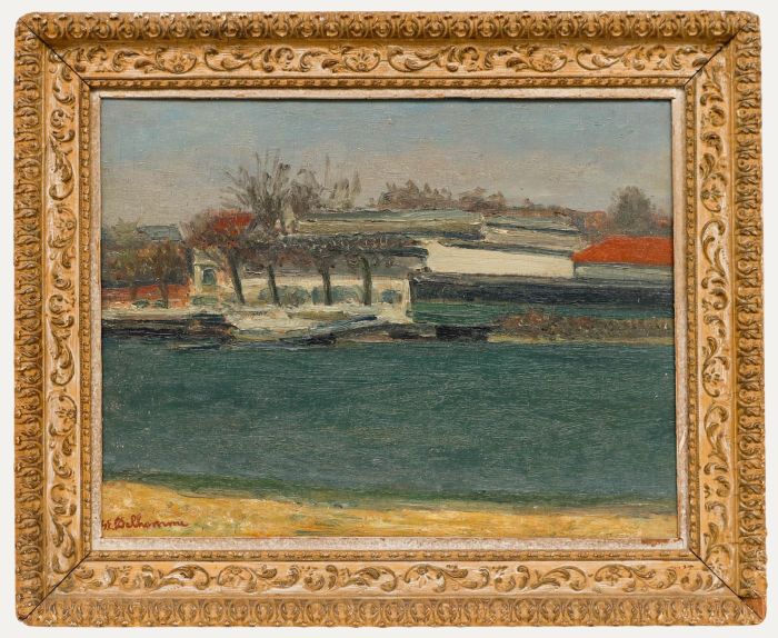 Georges Eugene Delhomme (1904-1989) - Mid 20th Century Oil, Spring Landscape