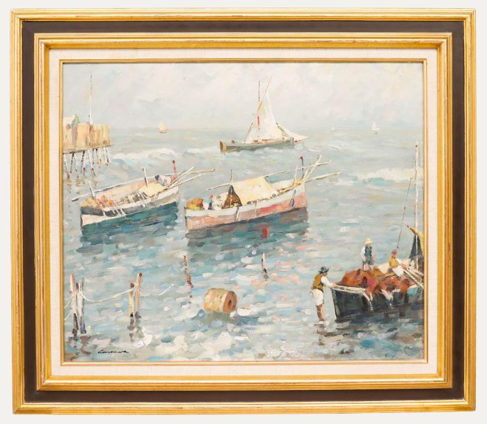 Jose Casanova (1933-1989) - 20th Century Oil, Reflections on the Water