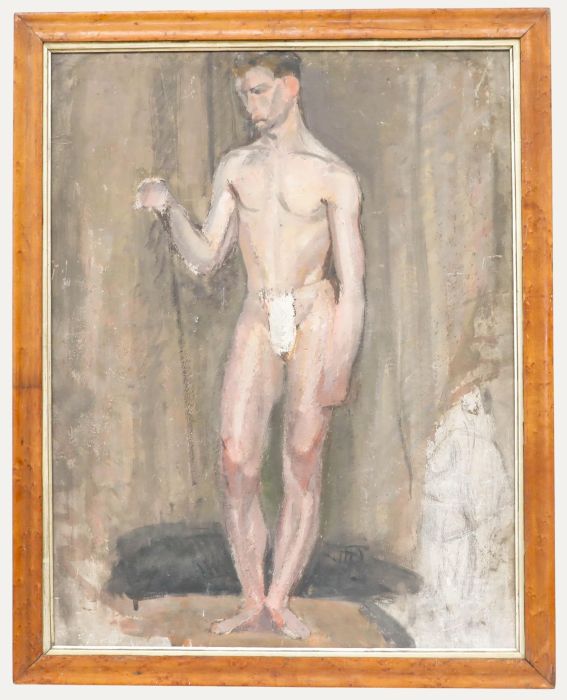 Georges Eugene Delhomme (1904-1989) - Mid 20th Century Oil, Russian Model