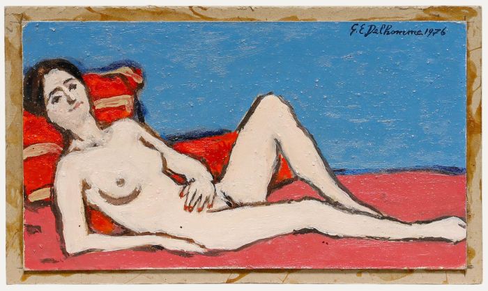 Georges Eugene Delhomme (1904-1989) - 1976 Oil, Reclining Nude