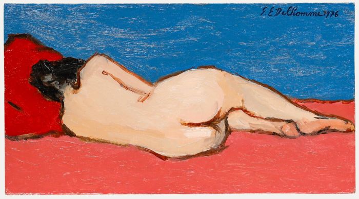 Georges Eugene Delhomme (1904-1989) - 1976 Oil, Resting