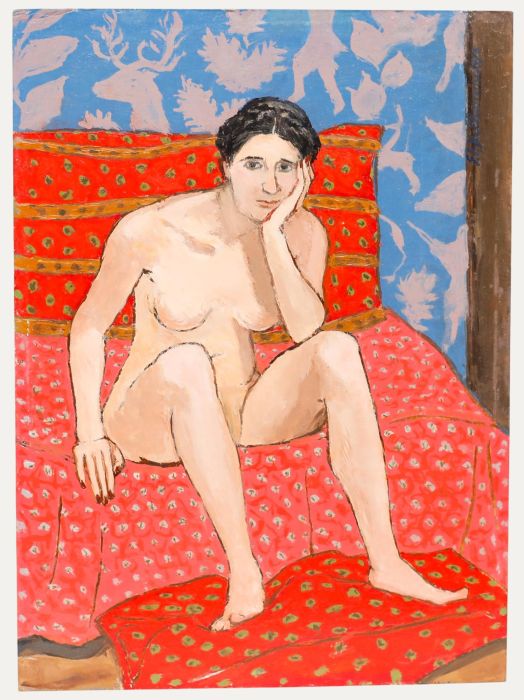 Georges Eugene Delhomme (1904-1989) - 1976 Oil, The Patterned Room
