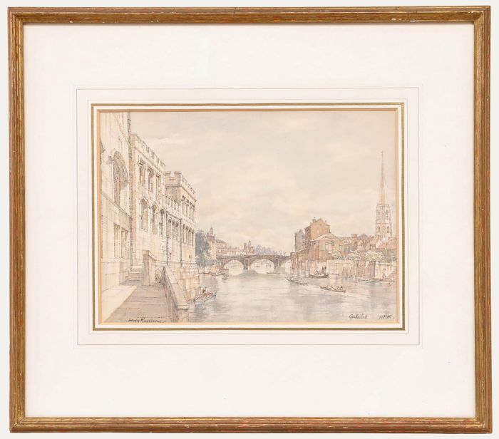 Sir Henry George Rushbury RA (1889-1968) - Watercolour, The Guildhall, York