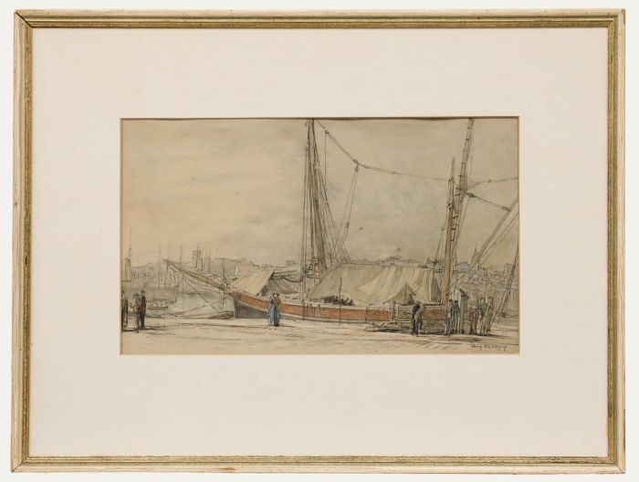 Sir Henry George Rushbury RA (1889-1968) - Watercolour, Sailing Barge
