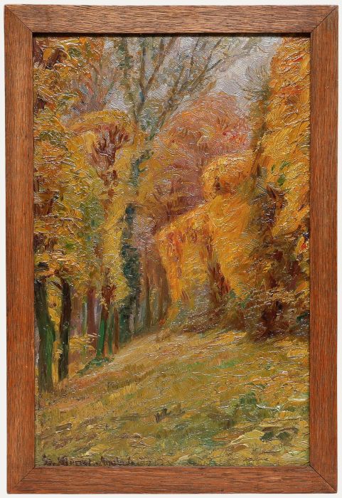 Henri Vincent-Anglade (1876-1956) - Early 20th Century Oil, Trees in Autumn
