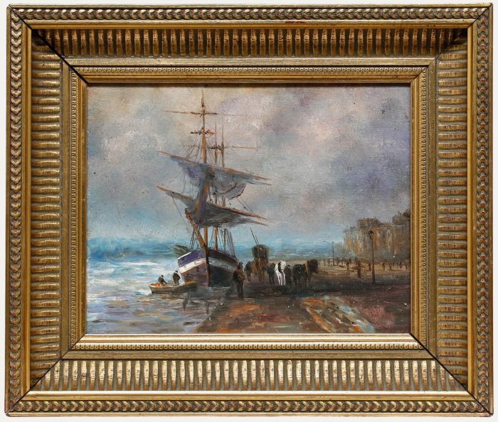 20th Century Oil - Brigantine in the Harbour