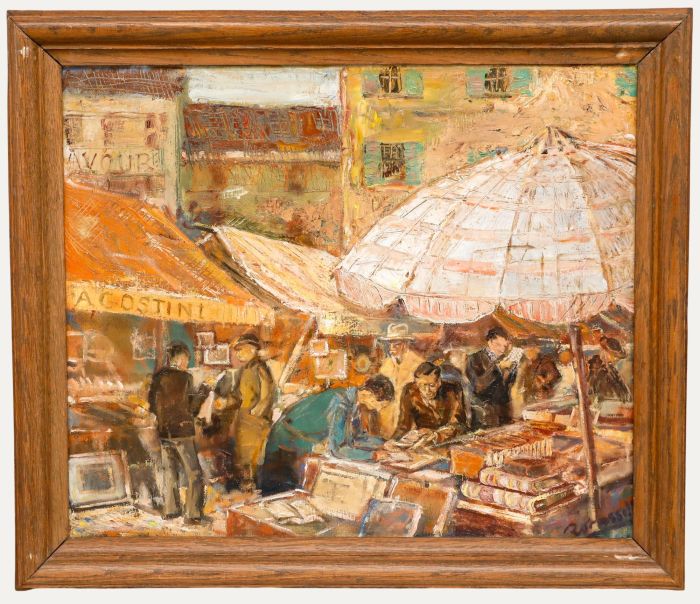 R. Van Hasselt  - 20th Century Oil, Campo de Fiori, Roma