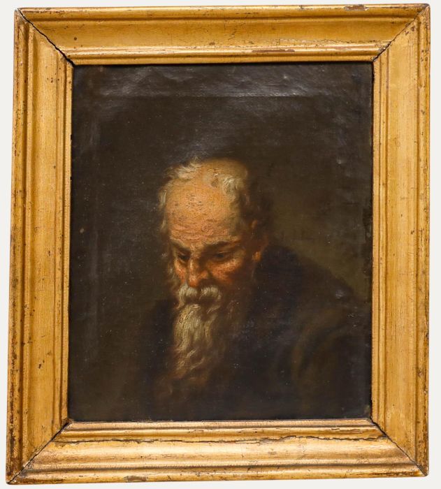 European School 18th Century Oil - Head Study of Socrates