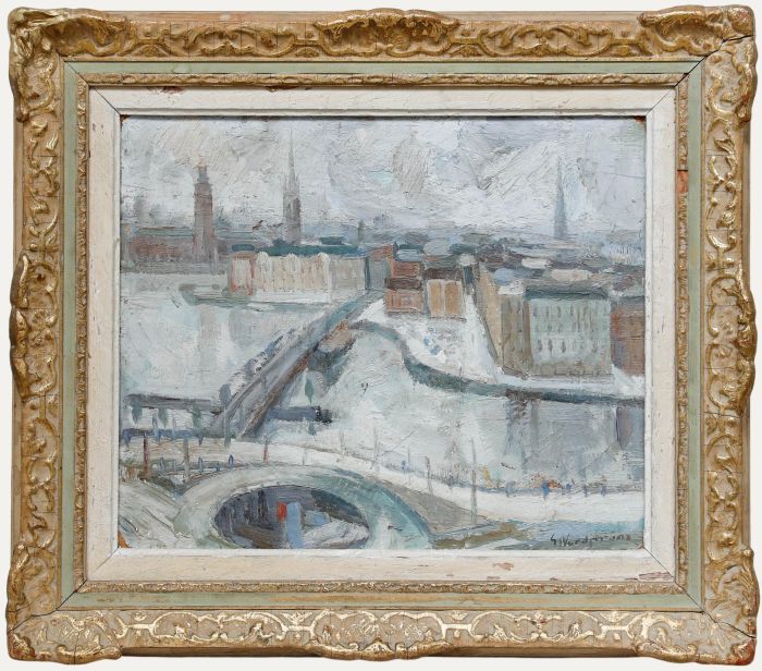 Germaine Nordmann (1902-1997) - Mid 20th Century Oil, Stockholm 