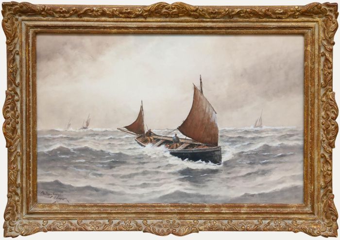 William Henry Pearson (1849-1923) - 20th Century Watercolour, The Home Wind
