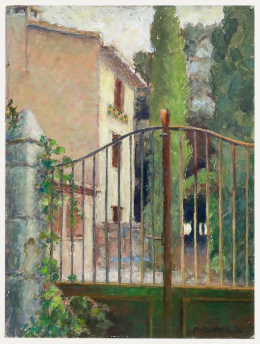 Pauline Plummer (b.1933) - 2012 Oil, A Secluded Retreat in Provence