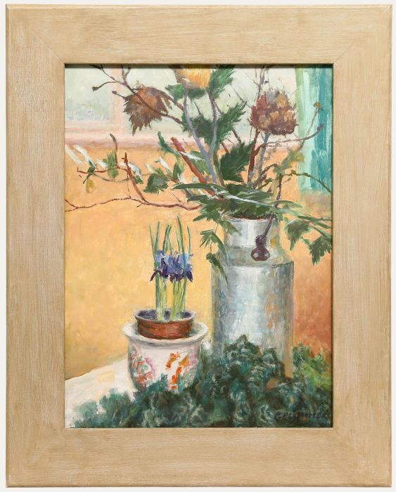 Pauline Plummer (b.1933) - 20th Century Oil, A Study of Thistles