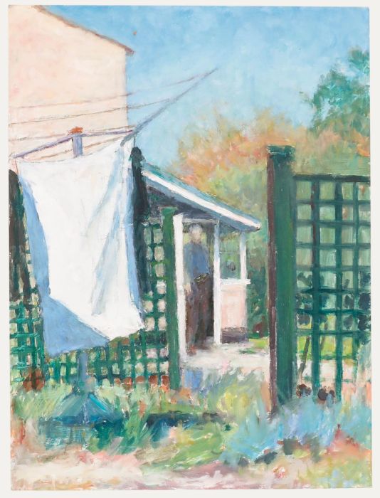 Pauline Plummer (b.1933) - 20th Century Oil, In the Greenhouse