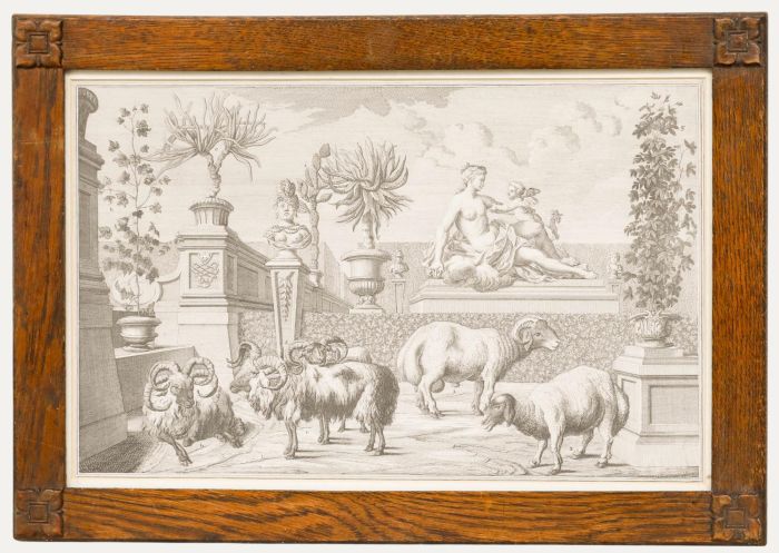 Salomon Kleiner (1700-1761) - 18th Century Engraving, Prince Eugene's Sheep