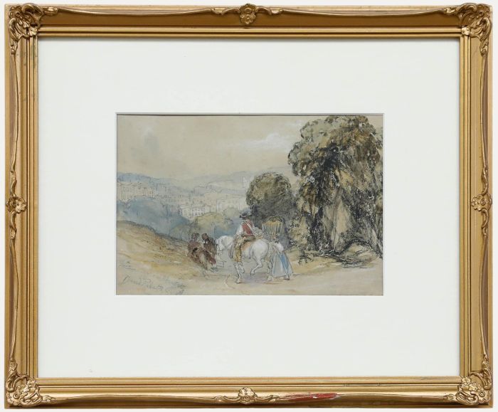 David Roberts RA (1796-1864) - 19th Century Watercolour, Returning from Market