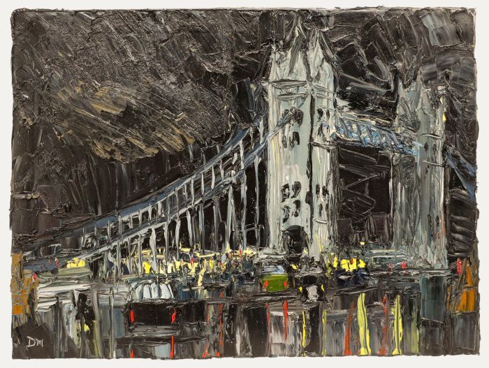 Daniel Nichols - Contemporary Oil, Tower Bridge at Night