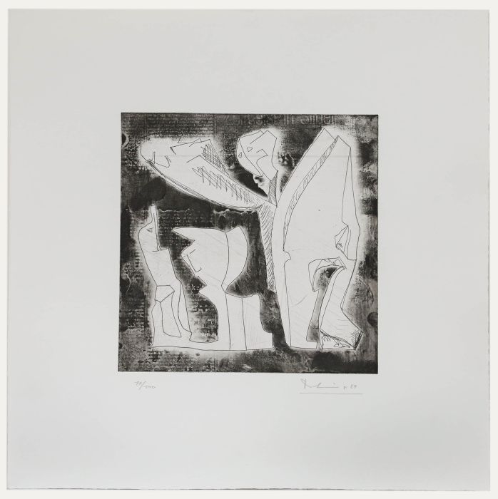 1987 Etching - Forms