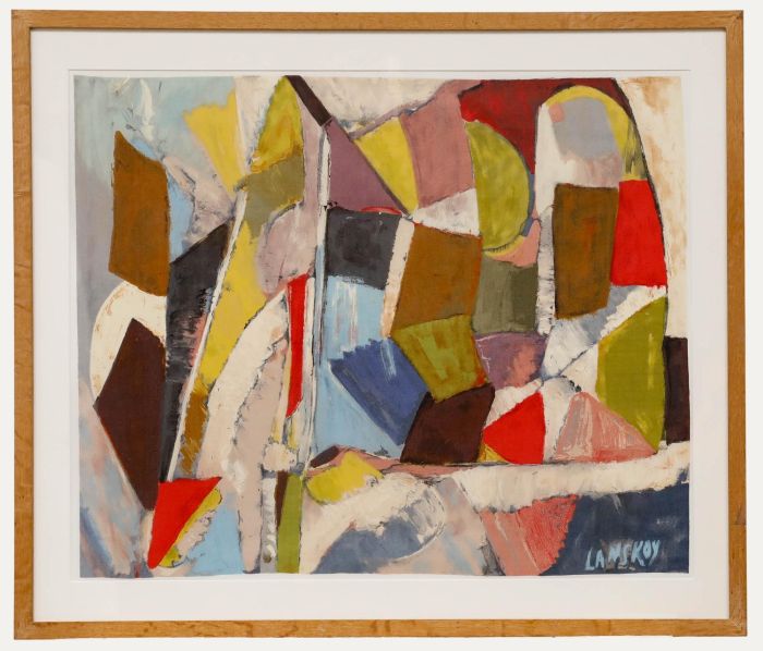 Andre Lanskoy (1902-1976) - Framed 20th Century Lithograph, The Weight of a Box