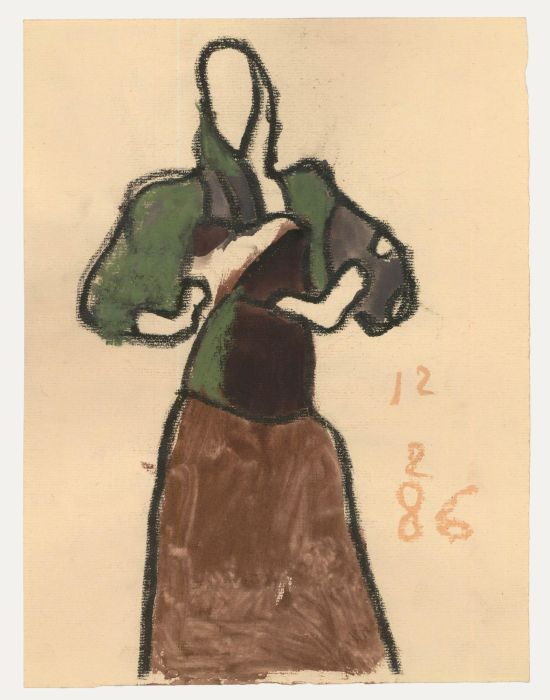 Ed Dukkers (1923-1996) - 20th Century Pastel, Catwalk II