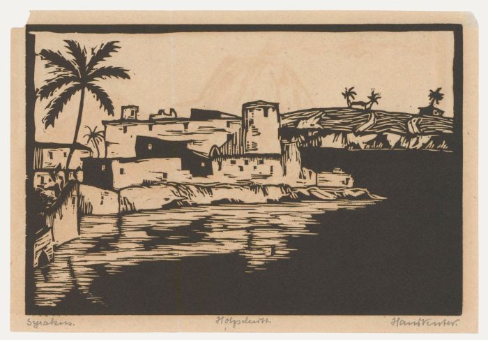 Hans Venter (1892-1971) - Early 20th Century Woodcut, Syracuse
