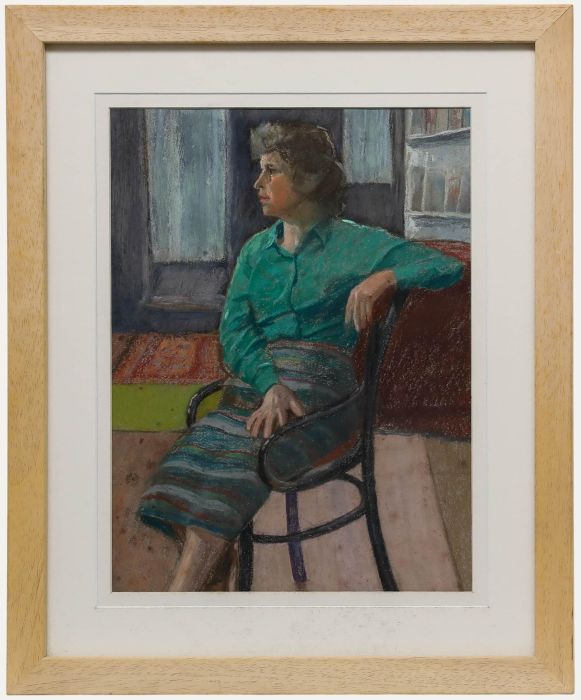 Ken Symonds (1927-2010) - 20th Century Pastel, Portrait of Mrs Tregay