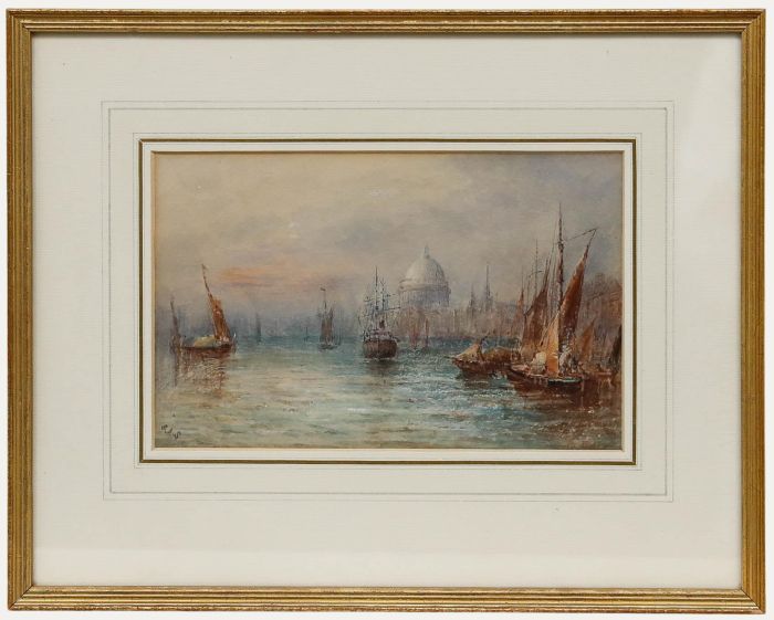 British School Late 19th Century Watercolour - Sailing Boats on the Thames